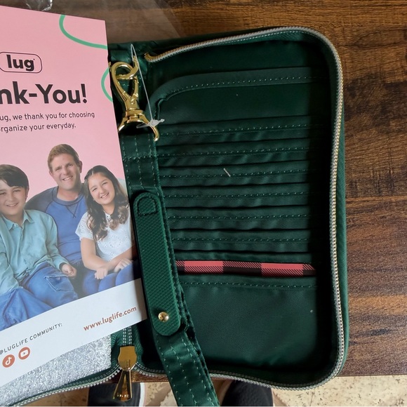 Lug Tandem Zip Wallet Green New - Picture 4 of 8